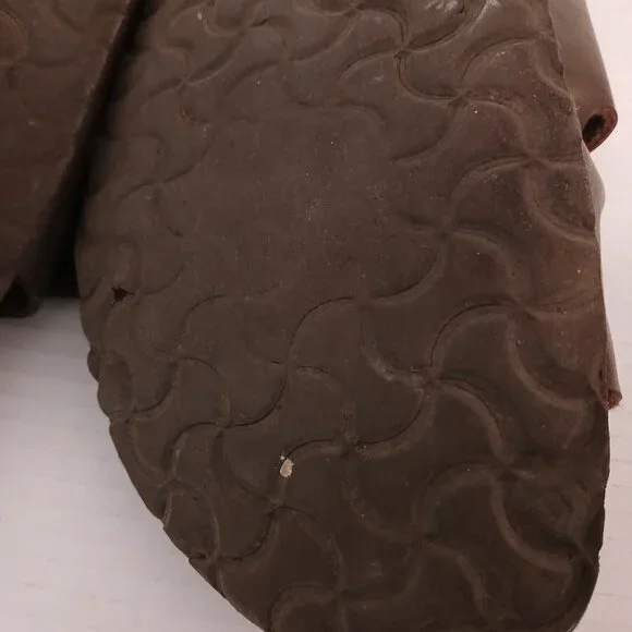 Birkenstock Double Strap Sandals Brown 11-11.5 in Long - Picture 6 of 13